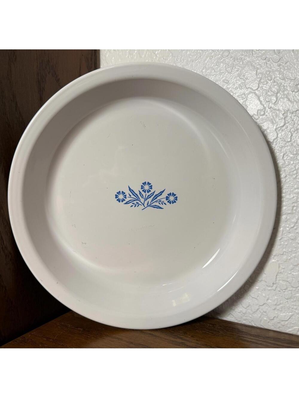 Vintage Corning Ware Blue Cornflower 9" Pie Plate P-309